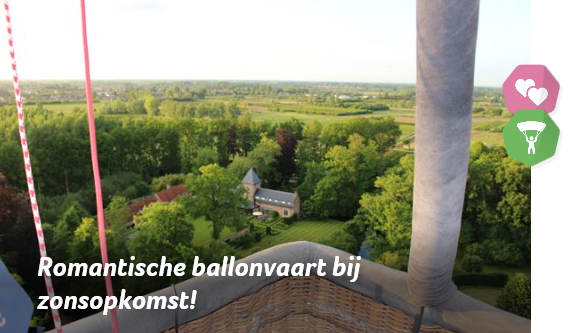 ROMANTISCHE BALLONVAART BIJ ZONSOPKOMST!